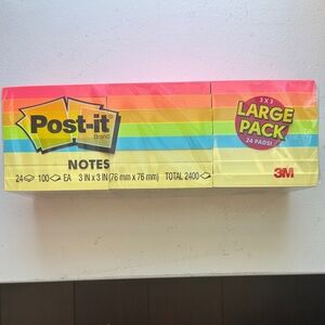 3M Post-it Rainbow Colored Notes Large Pack